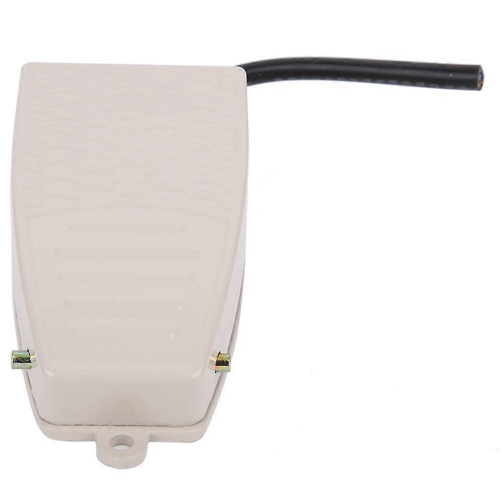 Foot Control Pedal Switch w 10cm Cable No SelfLocking Power Controller for Machine Tool Equipment