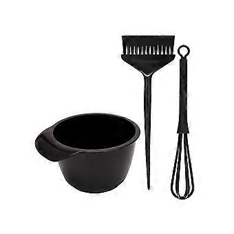 3-teiliges Haarfärbeset mit Tönungsschale, Färbepinsel und Haarfärbemischer für DIY-Schönheit zu Hause
