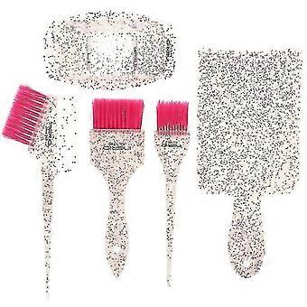 5pcs Haarfärbebretter Haarfärbeset Friseursalon Färben Farbwerkzeuge