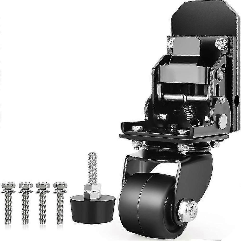 Front Wheels for Rolling Tool Box,Thickened Steel Construction Front Wheels Foldable Caster Wheel Kit