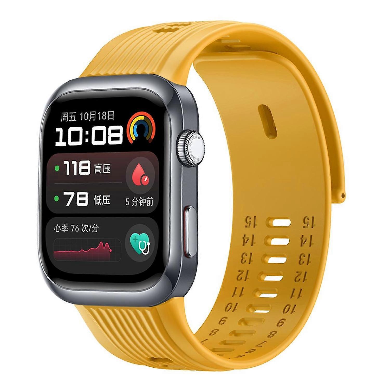High-quality premium breathable silicone replacement armband for Huawei Watch D2, yellow