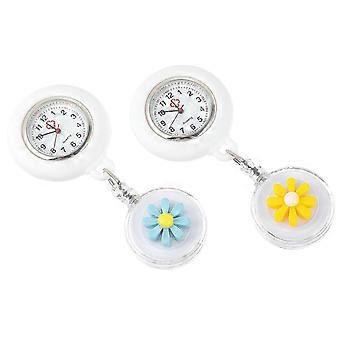 2 stks Little Daisy Pocket Horloges Nurse Pocket Horloges Decor Pocket Horloges
