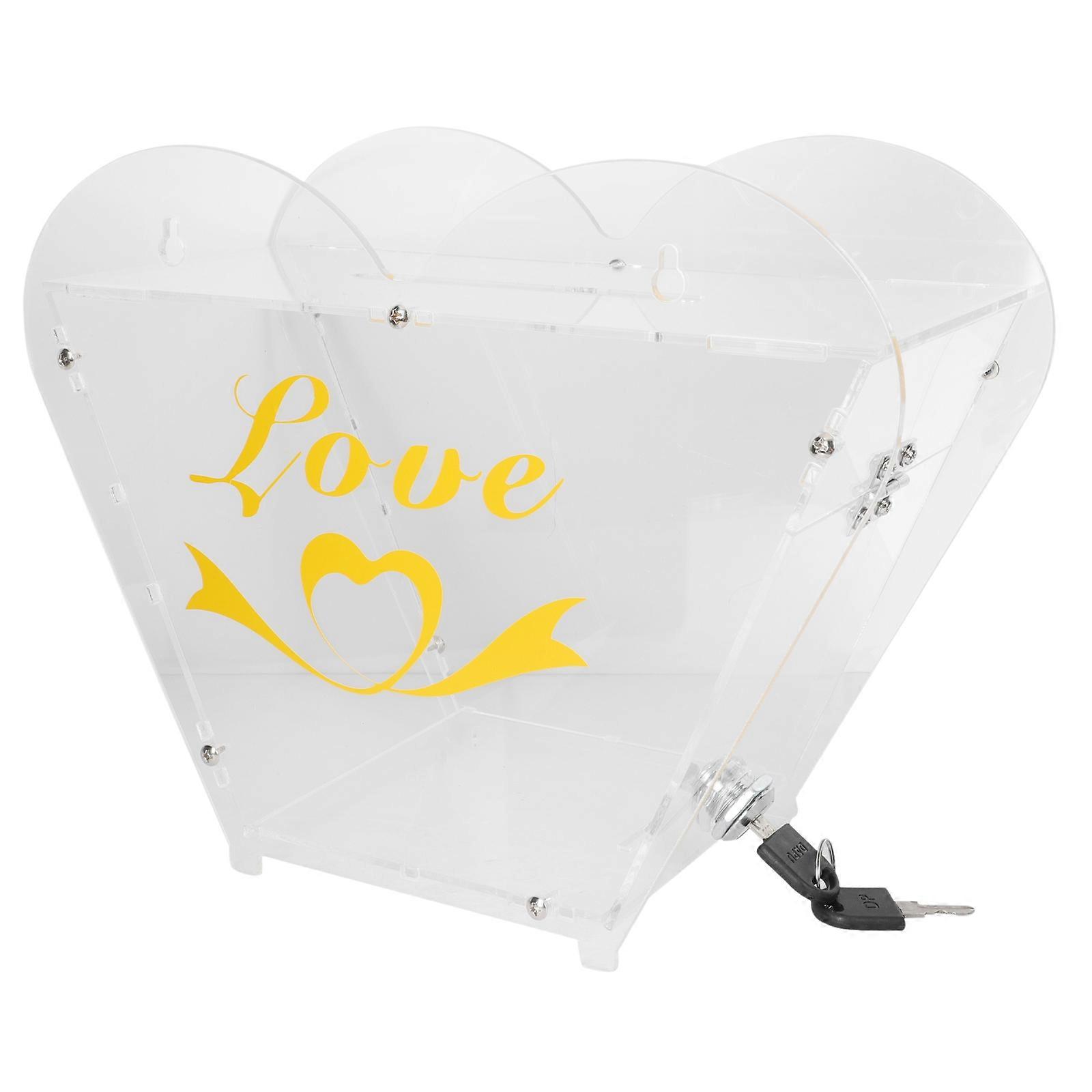 Transparent Donation Box for Storage Multi-Function Donation Box