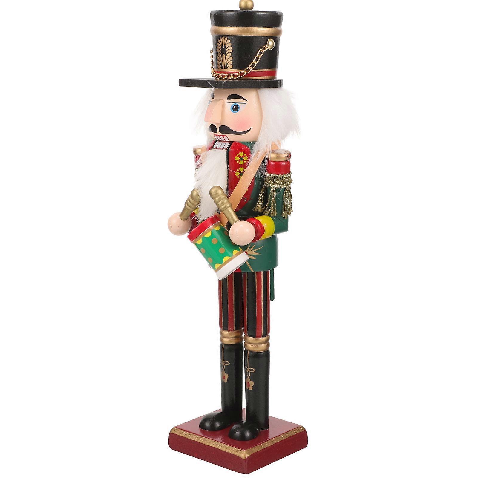 Wooden Nutcracker Puppet Xmas Nutcracker for Decorative Home Use