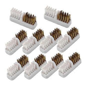 10Pcs Nail Drill Bit Cleaning Brush Set for Electric Nail File Powerful Cleaner for Salon Use
