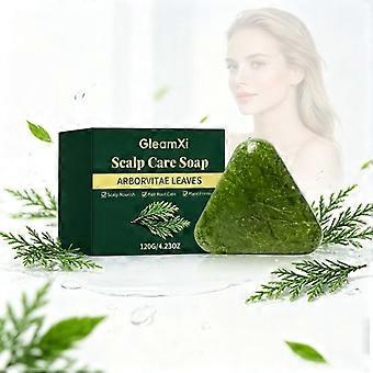 120g Scalp Revival Bar, Arborvitae Leaves Scalp Care Shampoo Bar, Botanical Solid Shampoo Bar, Oil Control Volumizing Hair Soap