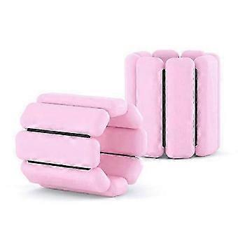 Adjustable Pink Ankle and Wrist Weights Set of 2 for Yoga Exercise Use