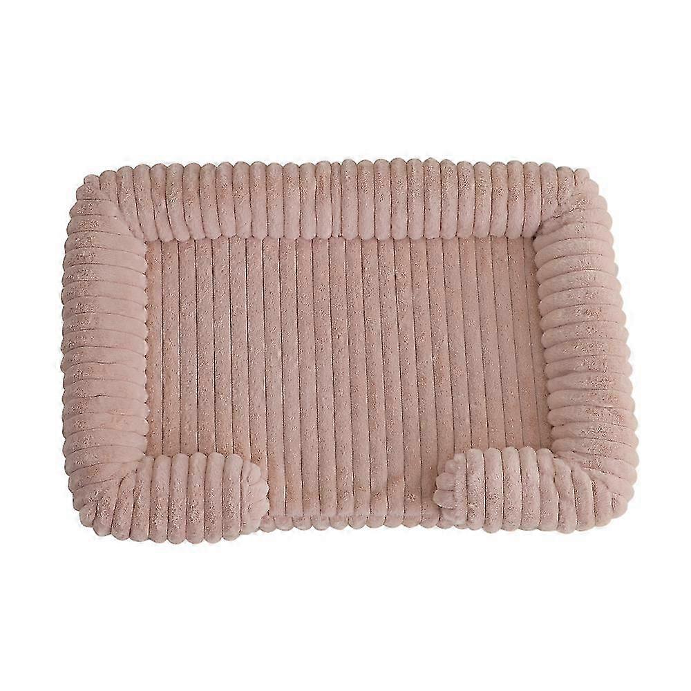 Plush Rectangular Pet Bed Warm Cozy