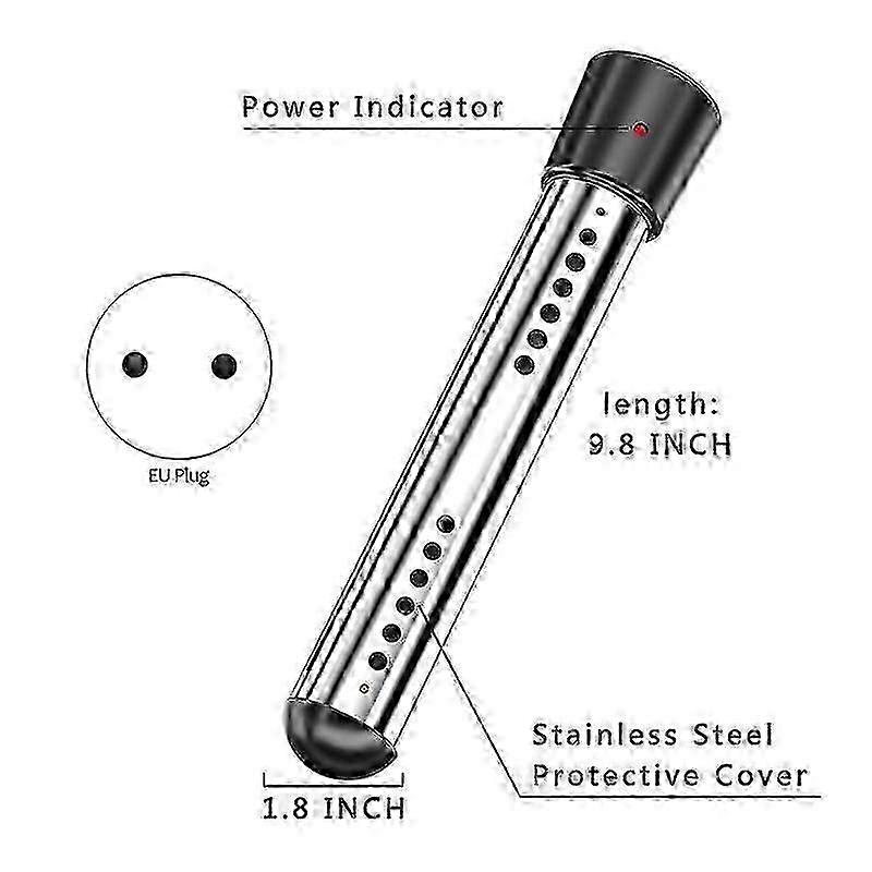 Automatic pool immersion heater 2500W timer