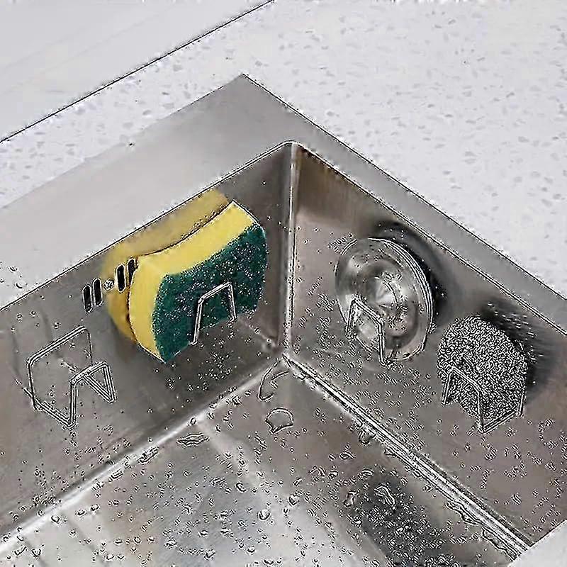 Rust-Proof Sponge Caddy with Quick-Dry Base 2026