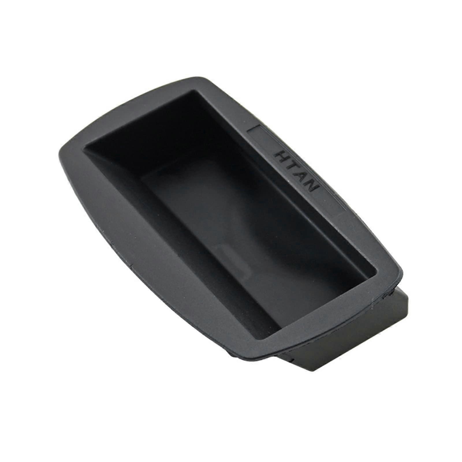 Black Plastic Recessed Pull Handle Rectangular Flush Mount Handle for Cabinets and Doors 1Pcs