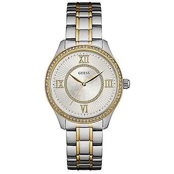 Guess broadway reloj para Mujer Analógico de Cuarzo con brazalete de Acero inoxidable bañado en oro W0825L2