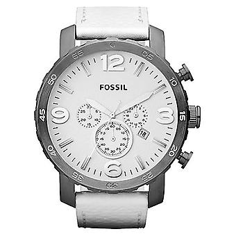 Fossil nate reloj para Hombre Analógico de Cuarzo con brazalete de Piel de vaca JR1423
