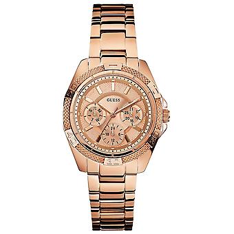 Guess mini phantom Watch for Women Analog Quartz with Stainless Steel Bracelet In Gold W0235L3