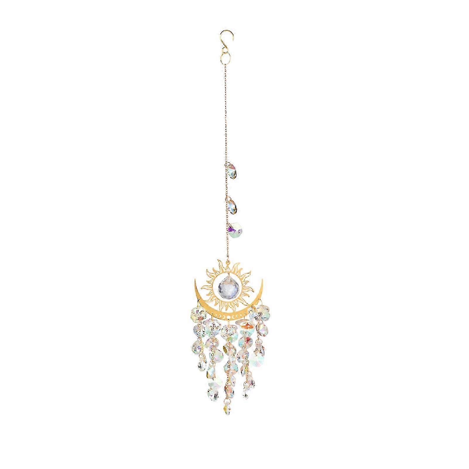 White Crystal Sun Catcher Wind Chime