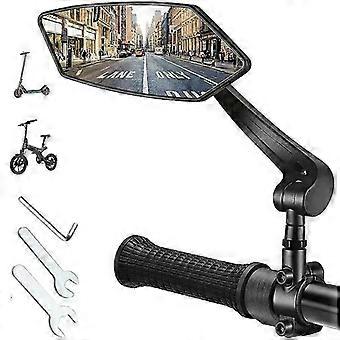 Rear View Mirror Reflector Adjustable Rotatable Handlebar Mirror Clear Rearview Electric Scooter Cycling Bicycle Accessory zzys
