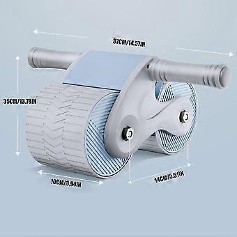 Roue abdominale à rebond automatique, fitness Roue abdominale à rebond automatique pour hommes Femmes, roue à rouleaux ab pour l’exercice abdominal Fitness