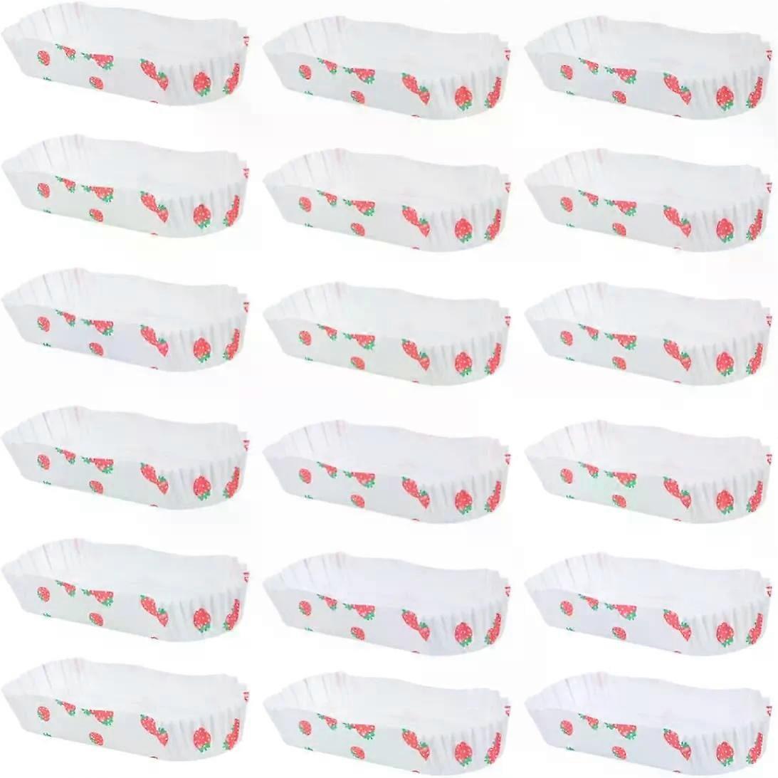 200Pcs Boat Shape Paper Cake Cups, Grease-Proof Oven-Safe Liners