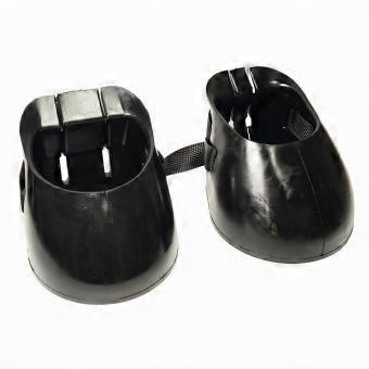 Non-Slip Horse Hoof Boots | Wear-Resistant, rubber equine Boots with Straps, for