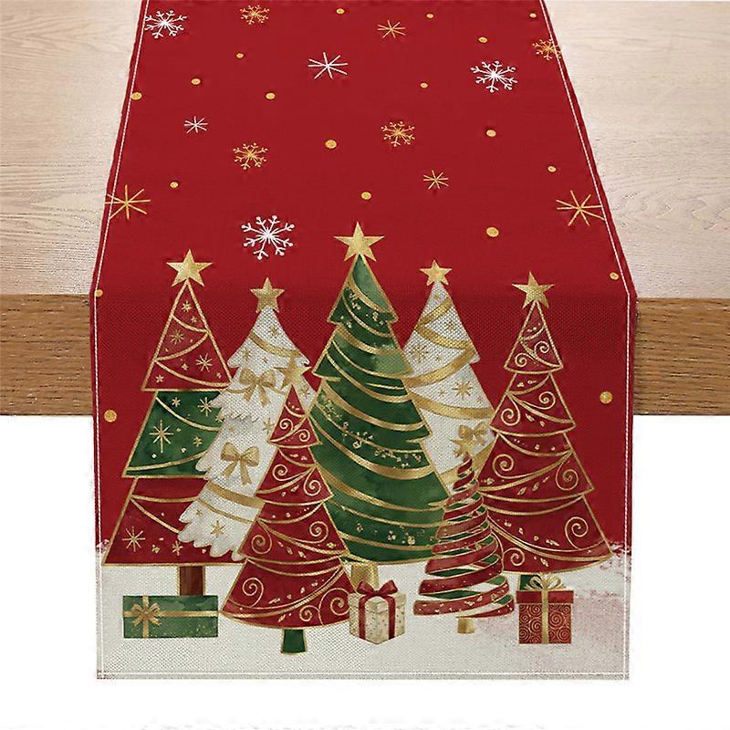 Polyester Floral Runner for Christmas Tables