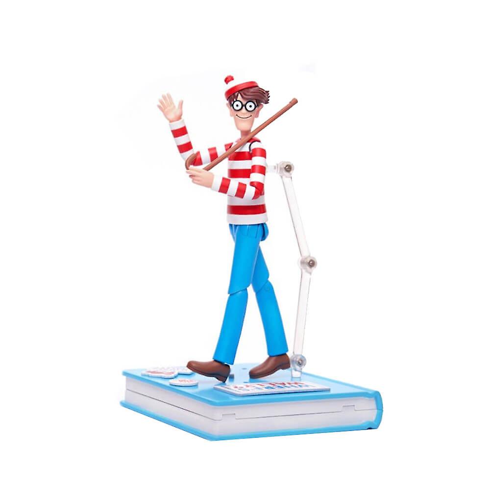 Where's Wally? Wally Deluxe 1:12 Scale Book Character Action Figure 6" Tall
