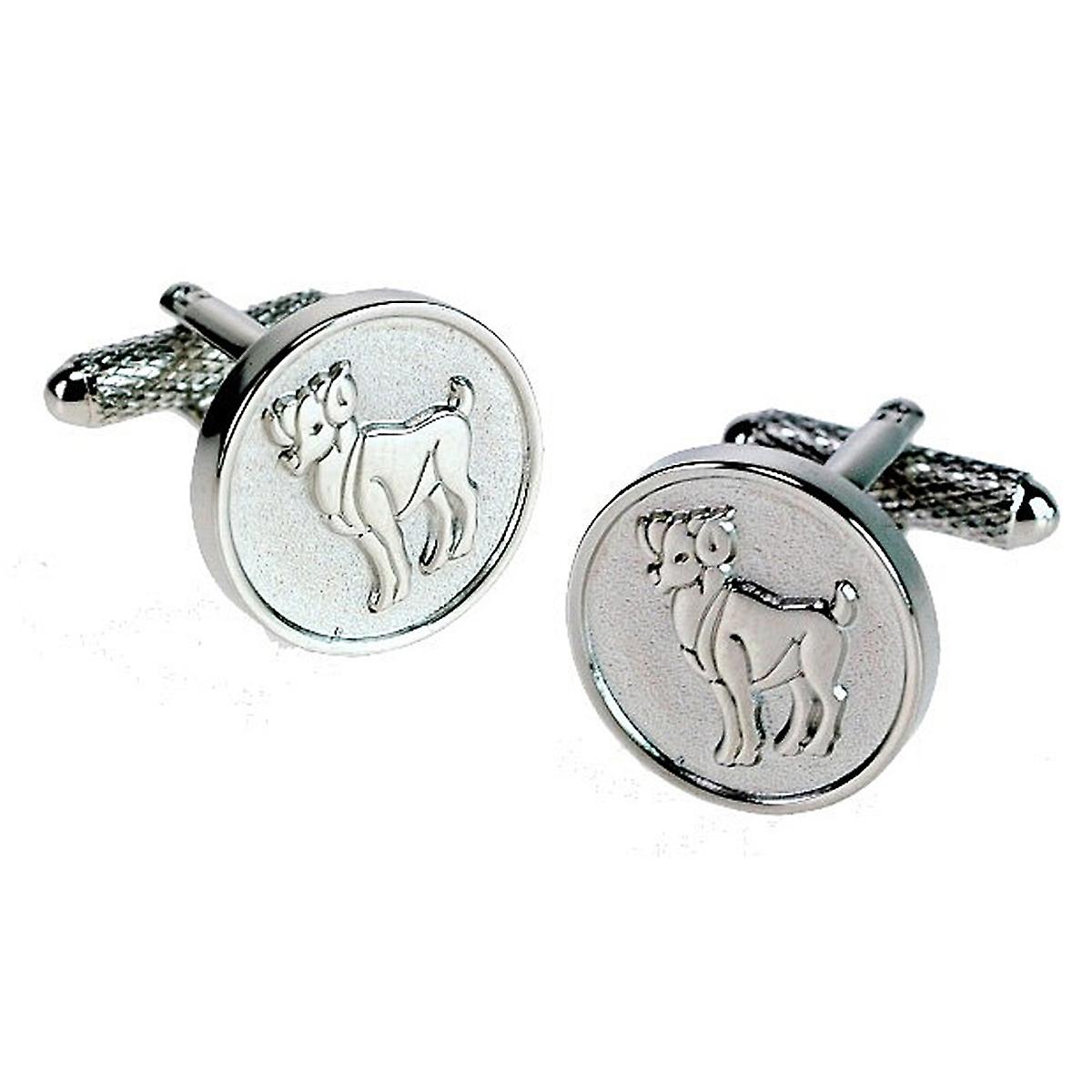 Zodiac Sign Aries Cufflinks by Onyx Art - Gift Boxed - 21 Mar - 20 Apr Star