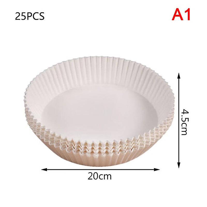 25pcs/pack Disposable Air Fryer Parchment Paper Baking Oil-proof Liner Non-stick Mat