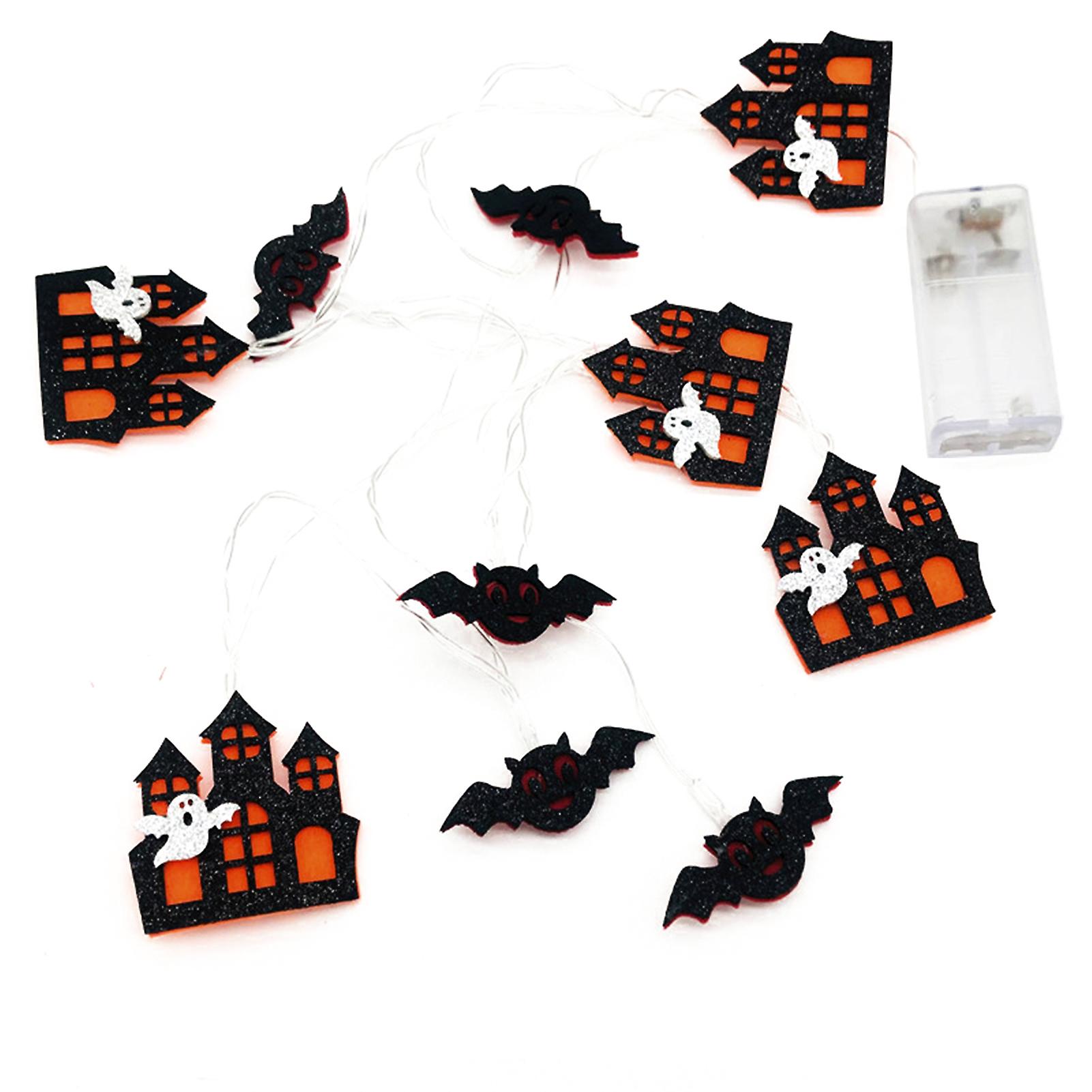 Halloween Led String Lights Usb-powered Halloween Light Up Decor For Indoor Outdoor Wreath Decors