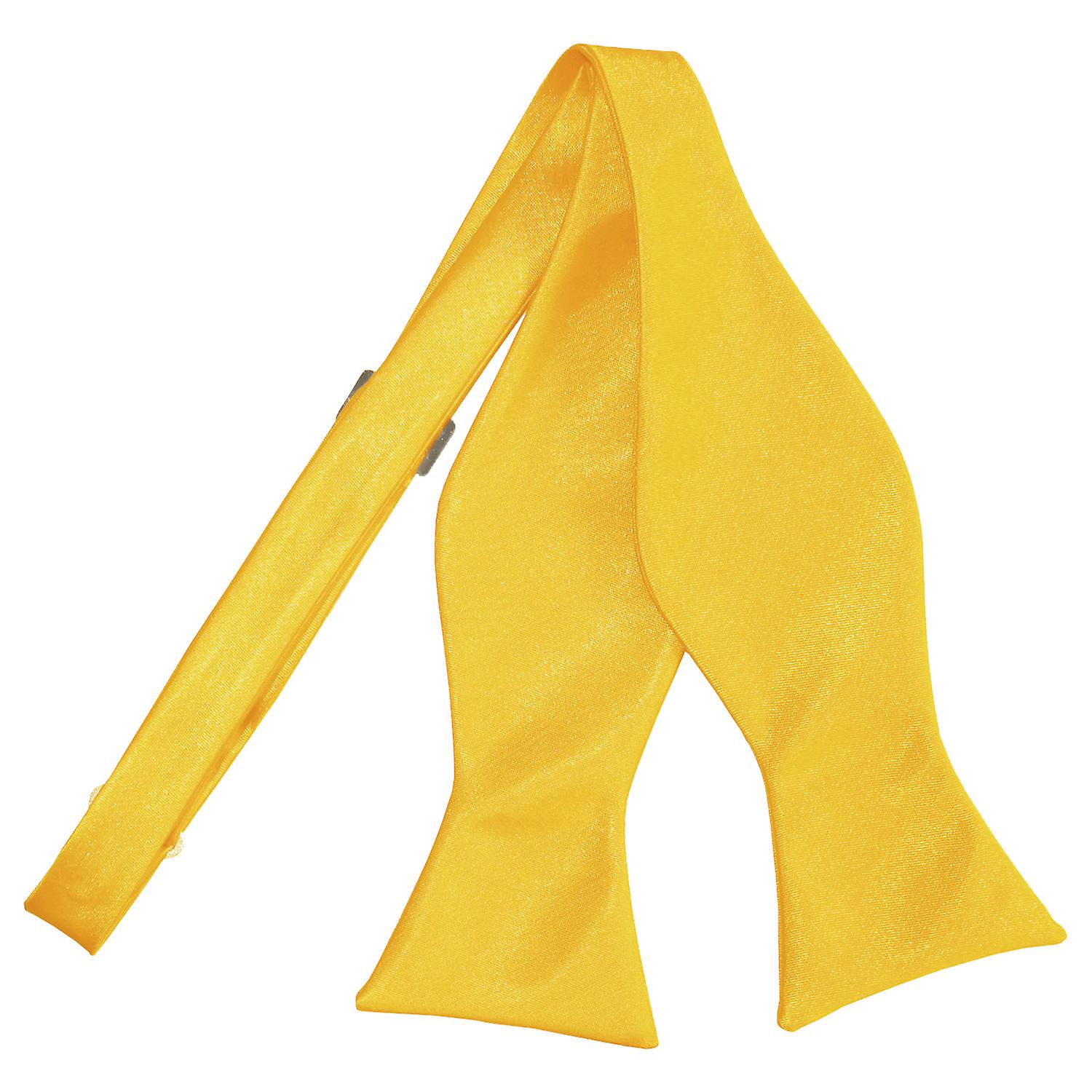 Marigold Plain Satin Self-Tie Bow Tie