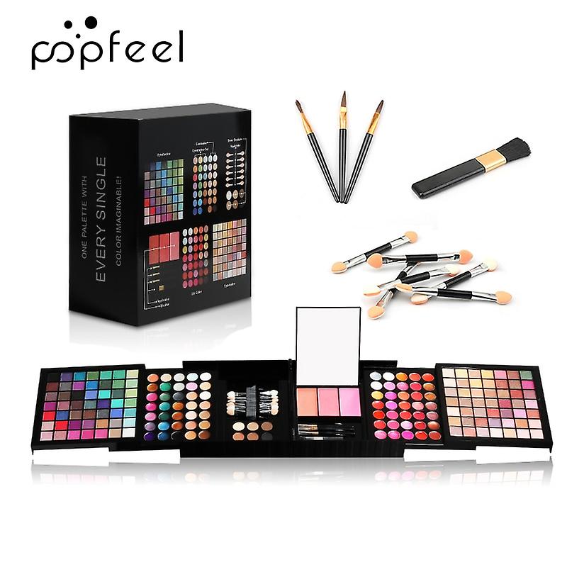 All-in-one Makeup Kit With Mirror, Eyeshadow Palette Blush Lip Gloss Concealer Beauty Cosmetic Set, Applicators