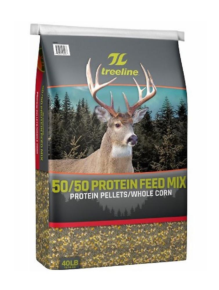 treeline 93964 50/50 Protein Pellets and Whole Corn Blend 40 lbs. Bag Deer Feed