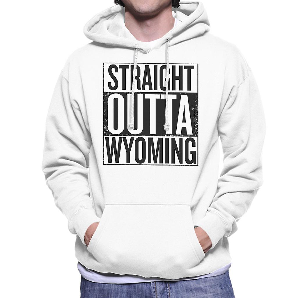 Černý text přímo z Wyomingu americký stát muži ' s kápí