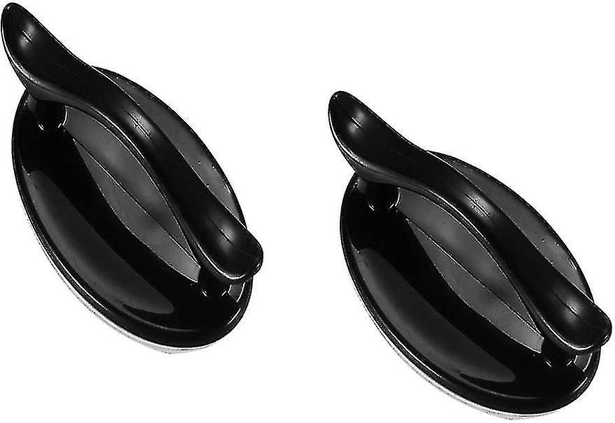 Selbstklebender Griff 2pcs Selbstklebende Instant Tür Armlehne Türgriff, schwarz