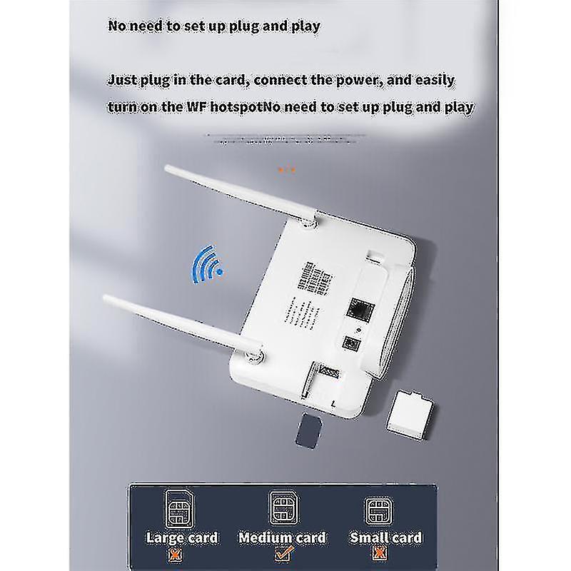 Universelles entsperrtes 4g lte cpe-Router-Modem mit SIM-Kartensteckplatz EU-Stecker