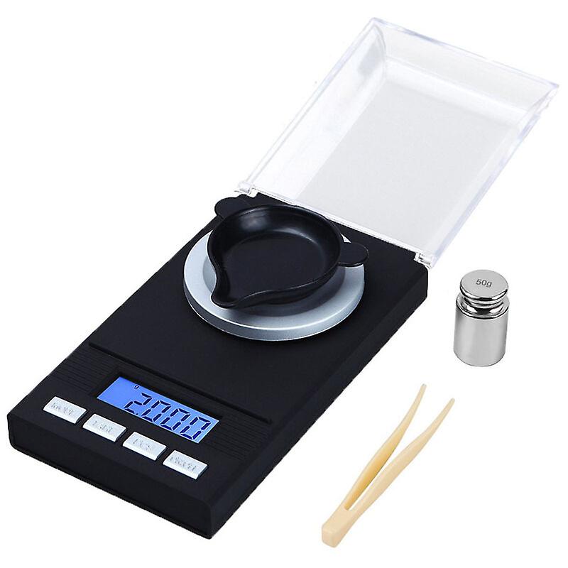 Precision Milligram Scale 50g x 0.001g, Jewelry Scale with LED Display Scale, Multifunction Electronic Scale, Kitchen Scale, Pocket Scale with Calibra