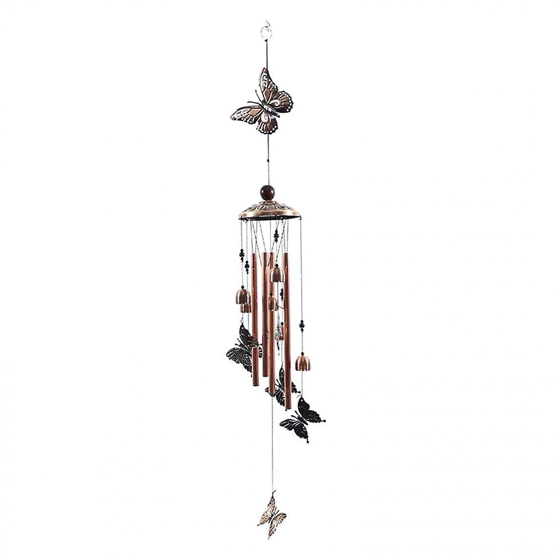 Butterfly Wind Chime Hanging Outdoor Wind Chime Ornaments 90cm Length For Holiday Decor