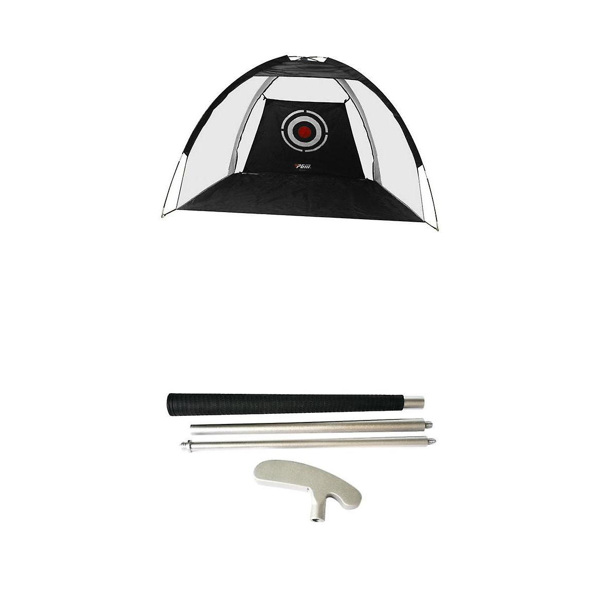 Golf Net Hitting Nets Cage Practice Swing Training Aids & Folding Putter