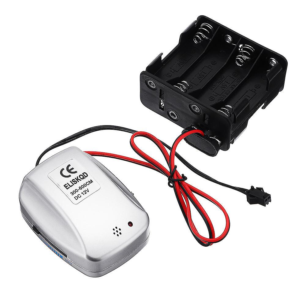 بطارية تعمل بالطاقة وحدة تحكم الصوت بقيادة سائق ل 1-6m El Wire Light ، Dc12v امدادات الطاقة