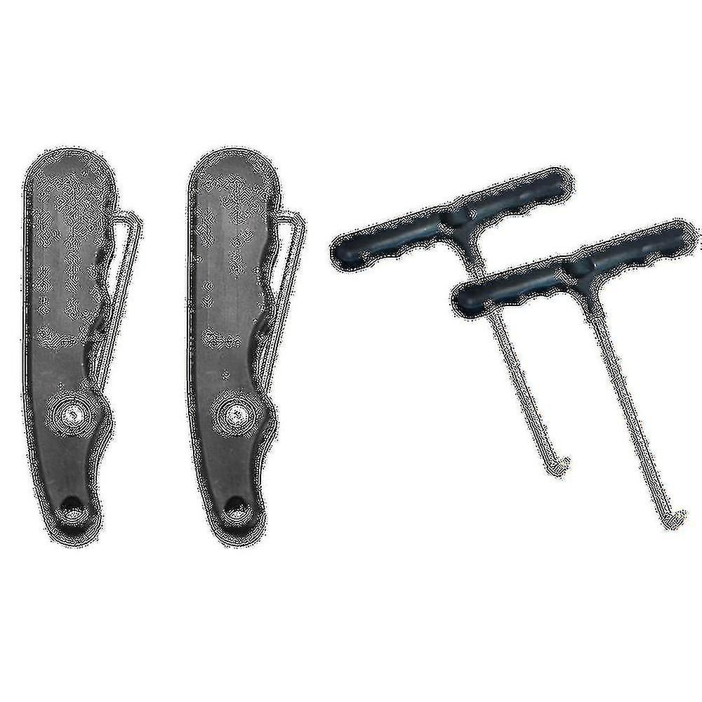 2pcs Serrage de patin Patins de hockey sur glace Outil de patinage Serron de patin à glace Puller avec 2pcs Trampoline S