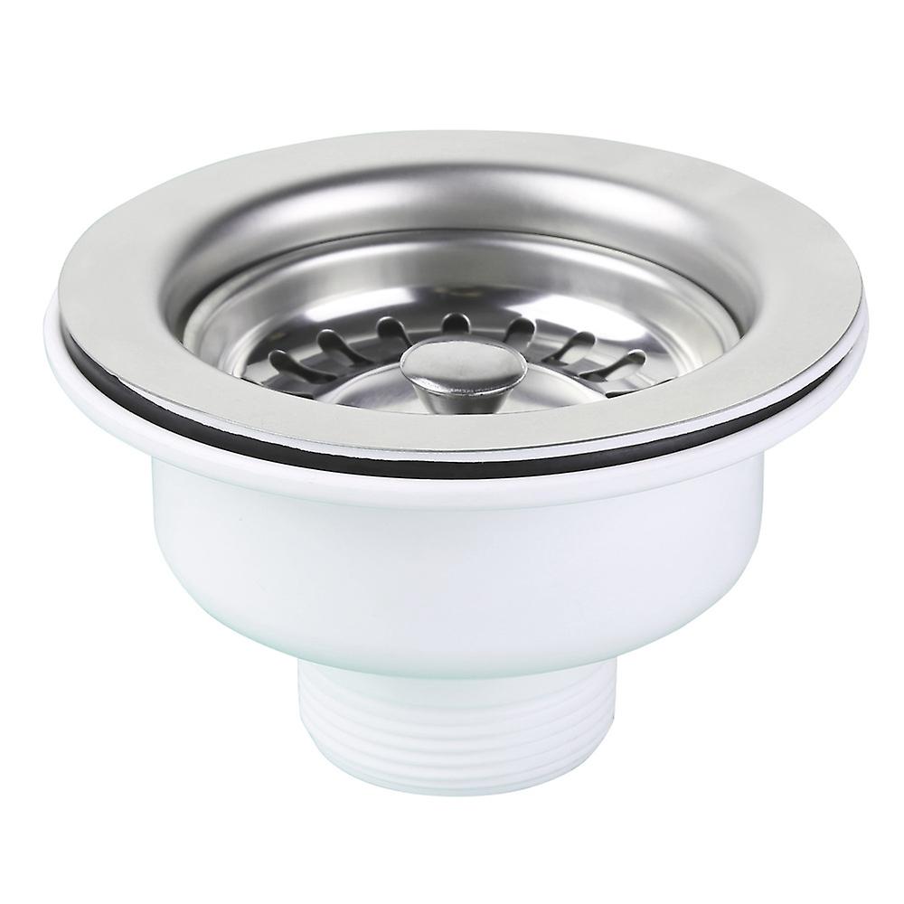 Sink strainer with removable deep waste basket,