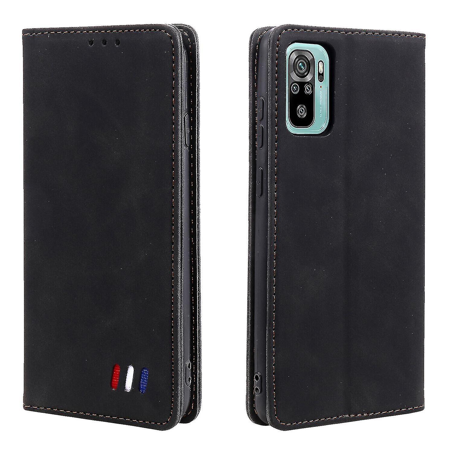 Compatible With Xiaomi Redmi Note 10s Case Magnetic Closure Wallet Book Flip Folio Stand View Leathe