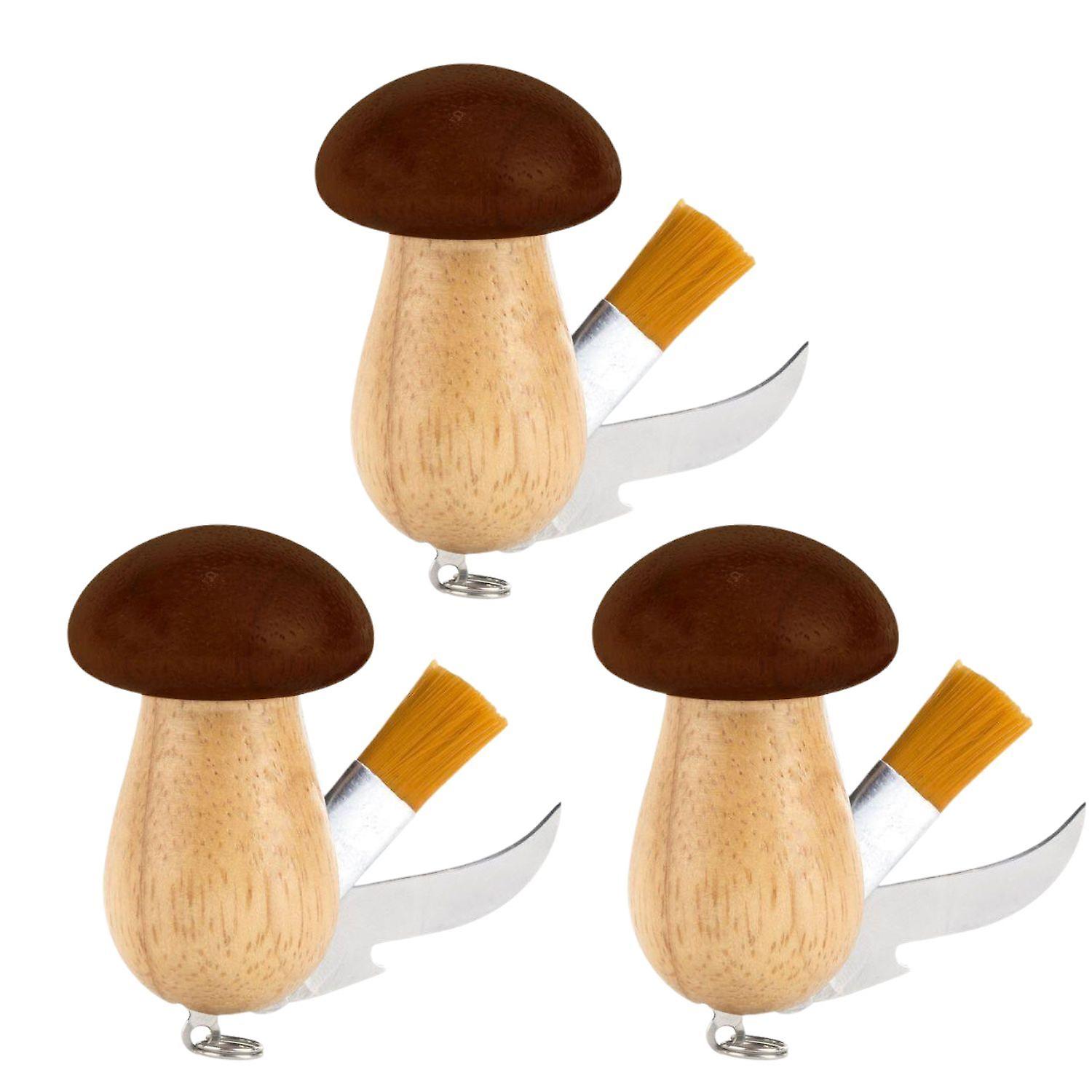 3 mushroom shaped mushroom knives
