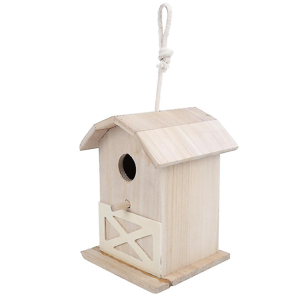 Mini nichoir à oiseaux d'extérieur en bois, accessoire de décoration pour jardin, terrasse, ornement