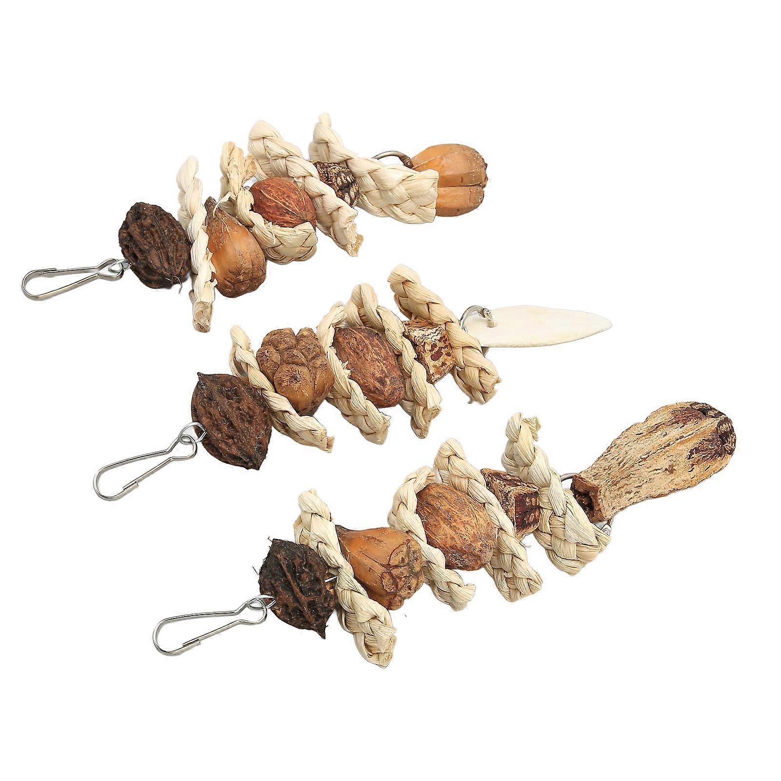 Parakeet Beak Stone Parrots Trimming Chew Toys Set Bird Nuts Cuttlebone Pet Supplies