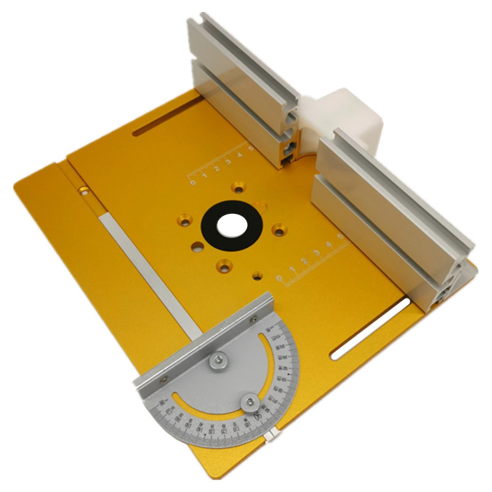 Alluminio Router Table Insert Plate Woodworking Panches Trimmer Tool Silver