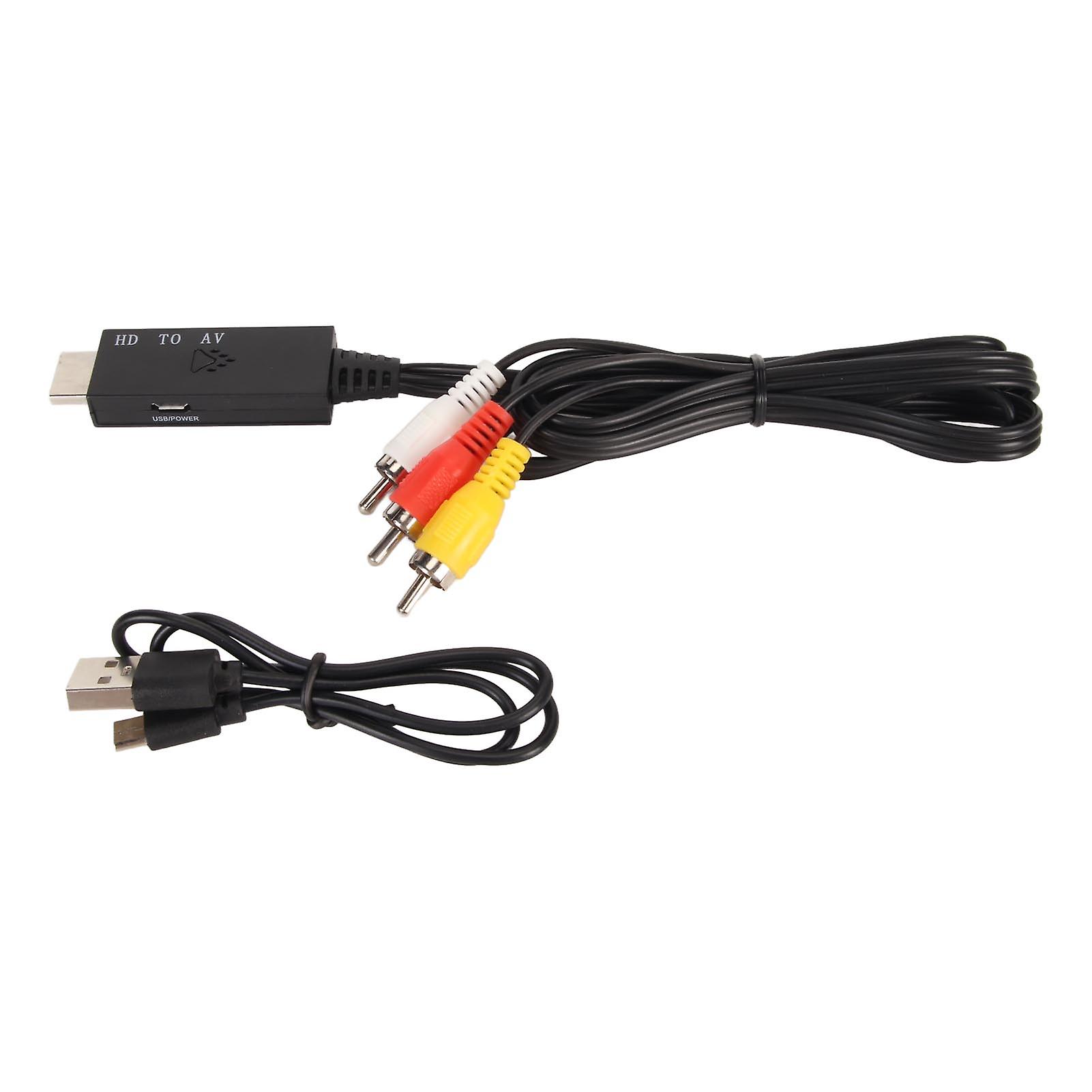Convert HD Multimedia Interface to RCA with High-Resolution Adapter for Old TVs & Projectors