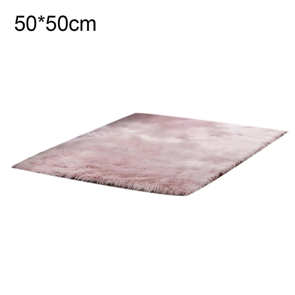 Rectangle/Square Soft Long Plush Fluffy Area Rug Carpet Ground Floor Mat Pad