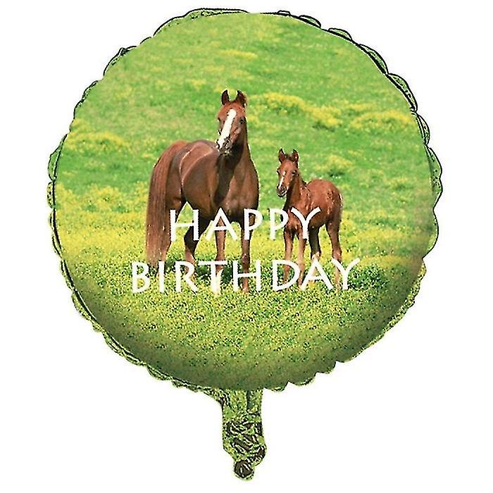 Creative Party Wild Horses Happy Birthday Foil Balloon