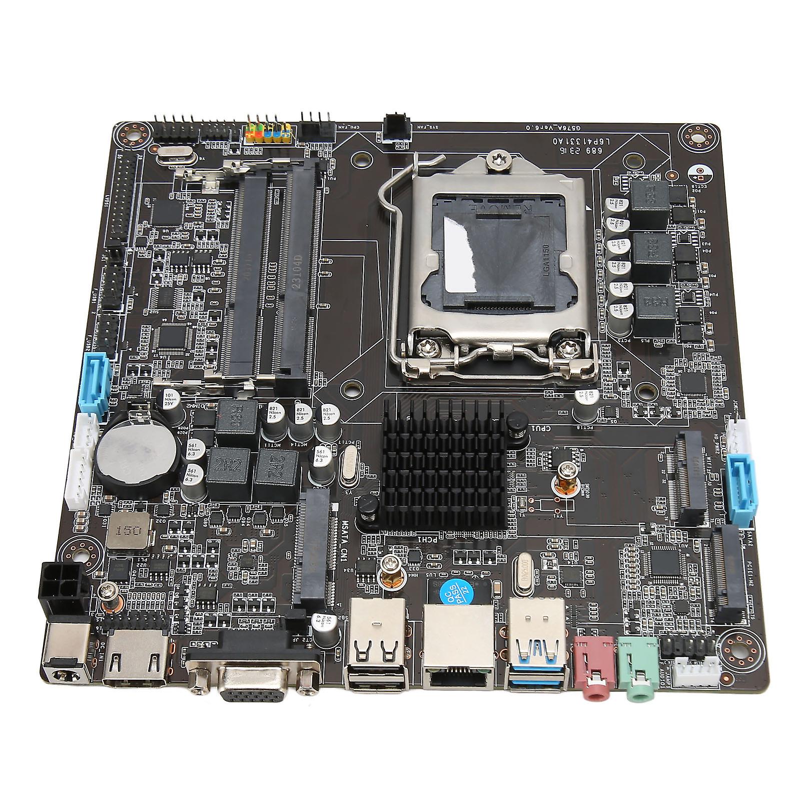 H81 Mini ITX Motherboard LGA 1150 Slot Dual Channel DDR3 Support for Core I3 I5 I7 4th 5th Generation CPU for All in One PC