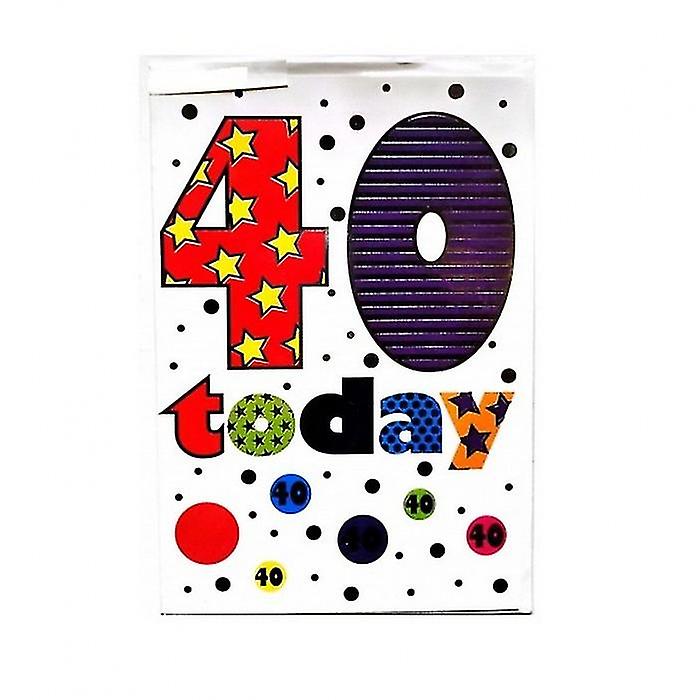Today Stars 40th Birthday Greetings Card